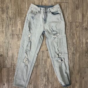 White Fable Distressed Light Jeans Size -0